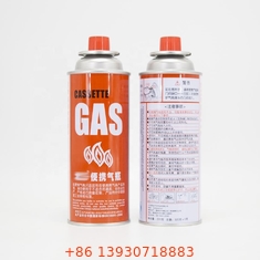 CMYK Baskı Dolum Küçük Bütan Gaz Teneke Kutu 220g Valfli