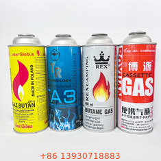 CMYK Baskı Metal Bütan Gaz Kutusu 1.4 Mpa Patlama Basıncı