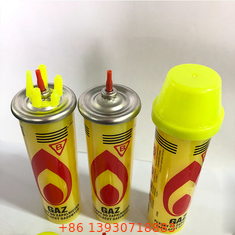 Hafif Kullanışlı 80ml Şişirme Meşalesi İçin Açık Havada Bütan Gaz Dolumu