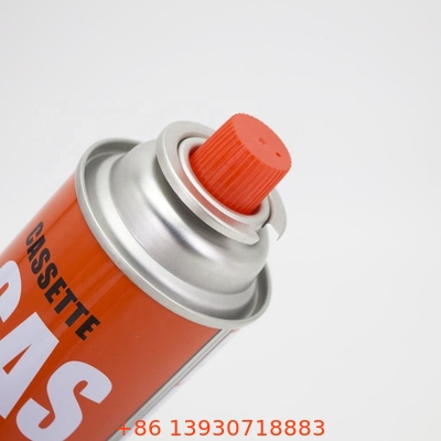 Kırmızı Kapaklı Kalay Boş 227g Gaz Kartuşu Valfi Aerosol Püskürtme Vanası