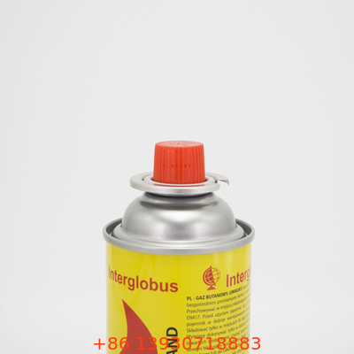 400ml Taşınabilir Gaz Sobası Teneke Kutu Küçük Bütan Gaz Şişesi 65mm