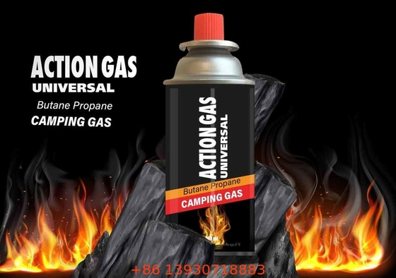 65 X 158 mm, özelleştirilebilir logo ile Endüstriyel Butane Gaz Silindir