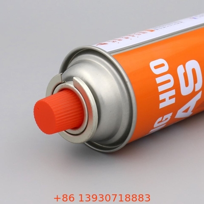 65 X 158 mm, özelleştirilebilir logo ile Endüstriyel Butane Gaz Silindir