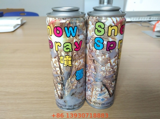 Boş Streamer Sprey Teneke Kutu için Streamer Kar Aerosol Püskürtme Vanası