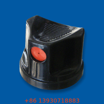 Siyah PP Aerosol Aktüatör Sprey Boya Nozulu 0.64mm
