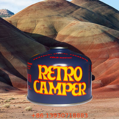 Catering hizmetleri için hızlı bağlantı özelliği ve uzun yanma süresi ile verimli butan gaz şişesi