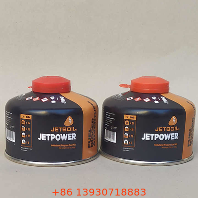 80g 110g 230g 450g Kamp sobaları için butan gazı kutuları