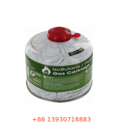Taşınabilir sobalar için kompakt propan butan gaz kutuları 450g kapasite, seyahat dostu