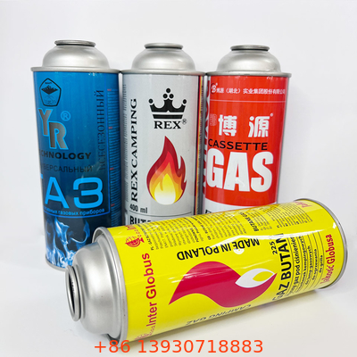 CMYK Baskı Metal Bütan Gaz Kutusu 1.4 Mpa Patlama Basıncı