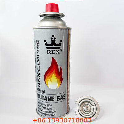 Açık Mini Taşınabilir Bütan Gaz Bidonu 65mm Düz Duvar Şekli
