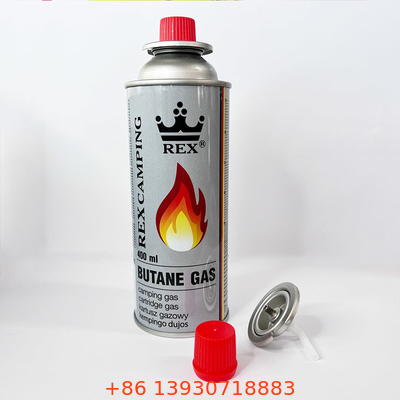 Kamp Barbekü için CMYK Baskı Mini 220g Bütan Gaz Kartuşu