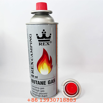 Kamp Barbekü için CMYK Baskı Mini 220g Bütan Gaz Kartuşu