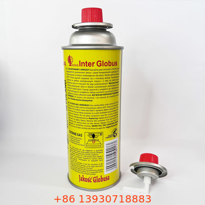 Boş teneke 220g Gaz Bidonu Doldurulabilir 190g Bütan Gaz Kartuşları