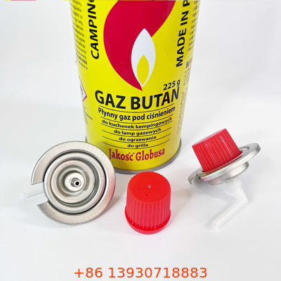 Düz duvar Teneke 220g Bütan Gaz Teneke Kutu Pişirme Pişirme için