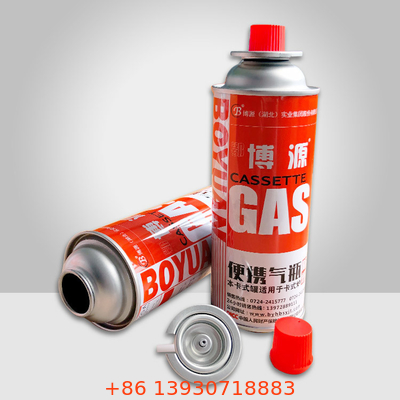 Dia 65mm Kamp Bütan Gaz Teneke Kutu 400ml Bütan Soba Teneke Kutu