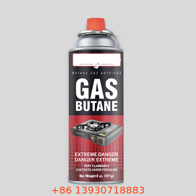 Dayanıklı Off Set Baskı Taşınabilir Gaz Sobası Kartuşu 227g Ağırlık