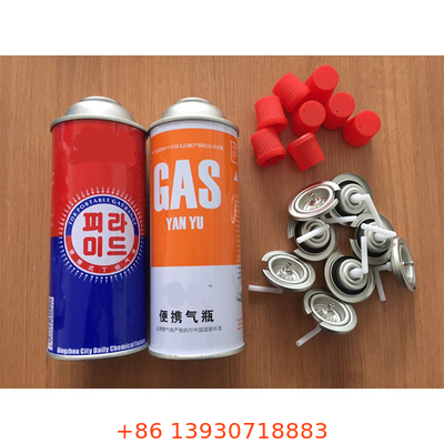 Kamp Sobaları İçin Sızdırmaz Taşınabilir Bütan Gaz Kartuşu 400ml Doldurulabilir