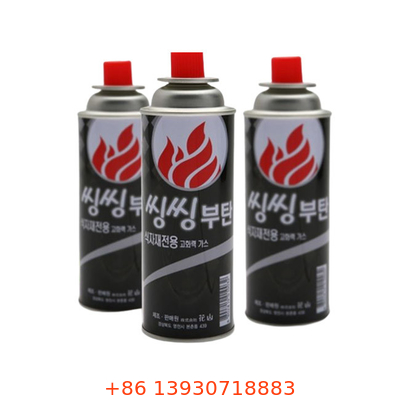 Açık Hava Etkinlikleri 227g Taşınabilir Bütan Gaz Silindir Teneke Malzeme