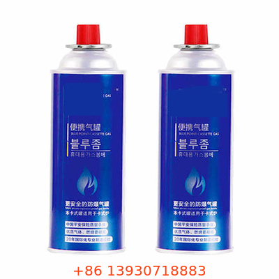 Doldurulabilir Kamp Barbekü Gaz Şişesi 400ml Kapasite 65mm Çap 220g Ağırlık