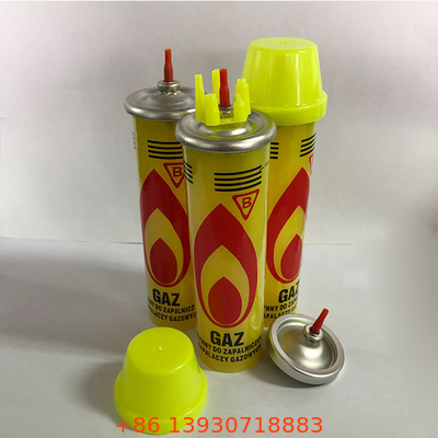 Hafif Kullanışlı 80ml Şişirme Meşalesi İçin Açık Havada Bütan Gaz Dolumu