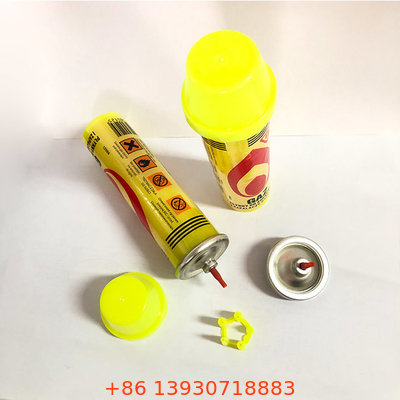 Hafif Kullanışlı 80ml Şişirme Meşalesi İçin Açık Havada Bütan Gaz Dolumu