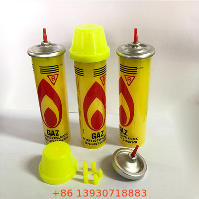40mm Valf Dahildir Bütan Gazı Açık Havada Pişirme İçin Çakmak Dolumu