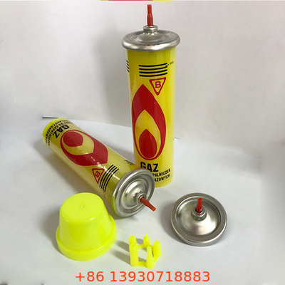 40mm Valf Dahildir Bütan Gazı Açık Havada Pişirme İçin Çakmak Dolumu