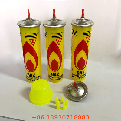 Mum Aydınlatma için sarı Sızdırmaz Bütan Gaz Çakmak Dolumu