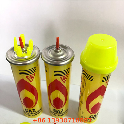 Hafif Kullanışlı 80ml Şişirme Meşalesi İçin Açık Havada Bütan Gaz Dolumu