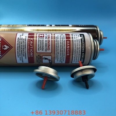 Her iki tarafı da açık laklı teneke montaj fincanı Plastik saplı gaz çakma valfi