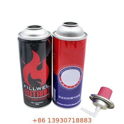 CMYK 4 Renkli ve Panton Rengi Barbekü İçin Yemek Yapma Butane Gaz Kutuları