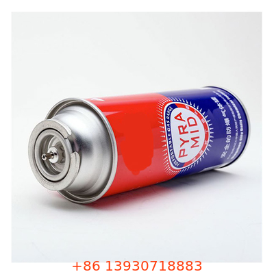 Endüstriyel uygulamalar için 220g ve 227g kapasitesi 65 x 158 mm olan butan gazı kapı