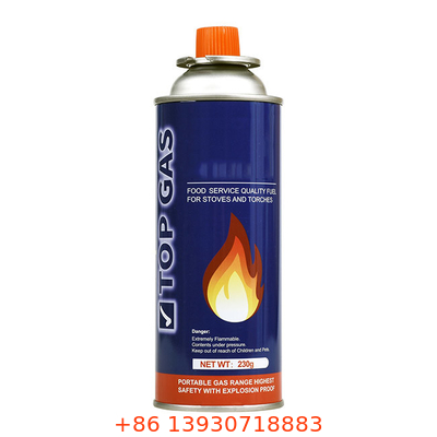 Endüstriyel uygulamalar için 220g ve 227g kapasitesi 65 x 158 mm olan butan gazı kapı
