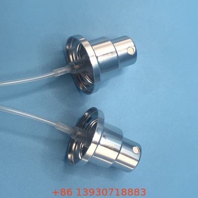 Sabit kontrol edilen sis dayanıklı metal bitirme ile gümüş parfüm pompası
