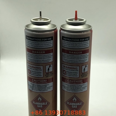 Ergonomik Ters Gaz Çakma Valf Paslanmaz Çelik Bahçesi Yeniden Doldurulabilir Kırmızı Butane Kökü