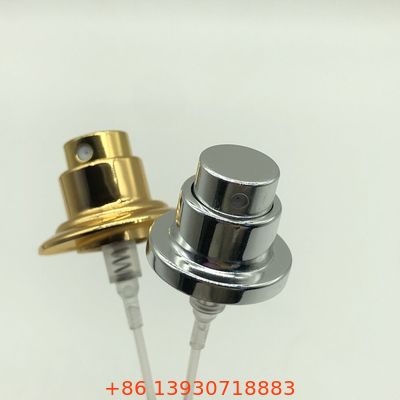 Altın ve Gümüş bitirme ile lüks parfüm markaları için OEM Crimp Top Sprayers