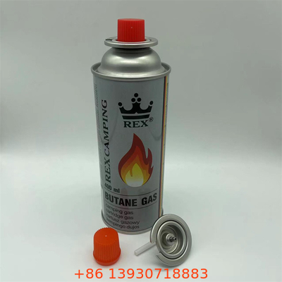 220g ve 227g sarı butan gazı ve hafif gaz için butan gazı kutuları