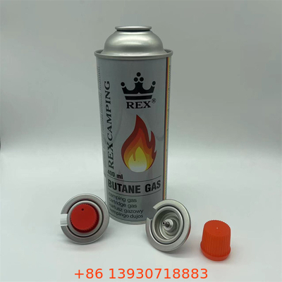 Sıcak tencere pişirme ekipmanları için 65 X 158 mm butan gaz silindir