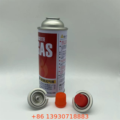 Sıcak tencere pişirme ekipmanları için 65 X 158 mm butan gaz silindir