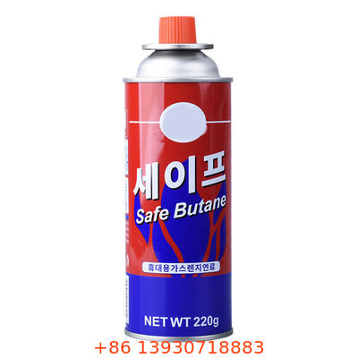 Kamp ve piknikler ve masa üstü yemek pişirme için Kırmızı Kapaklı Bütan Gaz Sobası Aerosol Valfi