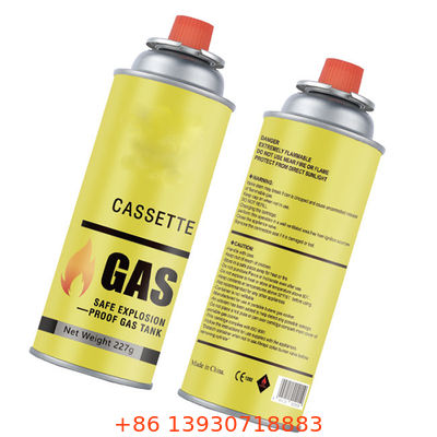 Kamp ve piknikler ve masa üstü yemek pişirme için Kırmızı Kapaklı Bütan Gaz Sobası Aerosol Valfi