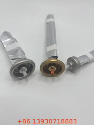Precision Male Bag on Valve for Cosmetic Mists with Adjustable Spray Patterns (Ayarlanabilir püskürtme desenleri ile kozmetik sisleri için valf)