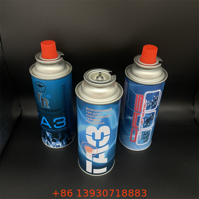 Taşınabilir ısıtıcılar ve kamp sobaları için 220 gram butan gazı kutuları.