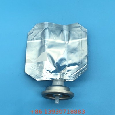 Gümüş silindir şeklinde özel plastik valf torbası aerosol