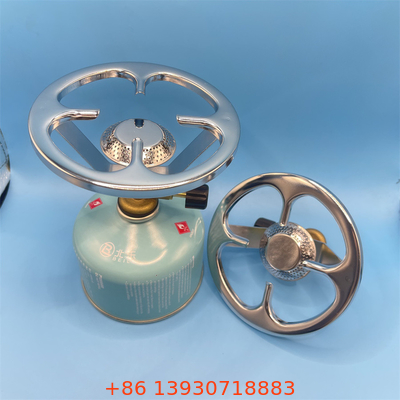 Dışarıda yemek pişirmek için taşınabilir çelik mini yakıcı gaz soba kompakt kamp soba
