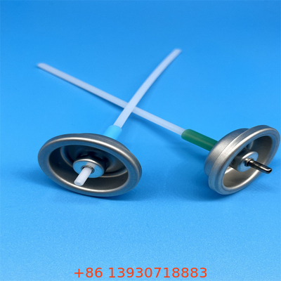 Tek kullanımlı ölçümlü aerosol valfi püskürtme hızı 50/75/100/120/150/200mcl Alüminyum gövde ve gazket mühürle