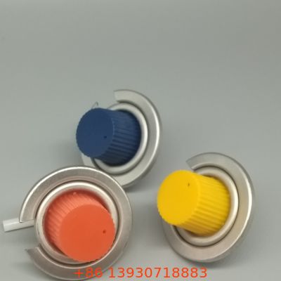 Tek yakıcı taşınabilir sobalar için kapaklı bir inç butan soba valfi