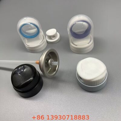 Kontrollü Çıktı Teknolojisi, tıkanıklığa dayanıklı nozel ve 360 derecelik çalışma ile Aerosol Güneş Koruyucu püskürtme valfi