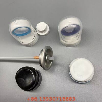 Güneş koruyucu aerosol valfi, hijyenik kapaklı sızıntı geçirmez mühür ve güneş koruma spreyi için 360 derecelik çalışma