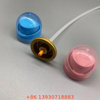 Deodorant ve Parfüm uygulamalar için 360° dağıtım, sızıntı-kanıtlı mühür ve bir inç boyutlu birerosol vücut püskürtme valfi